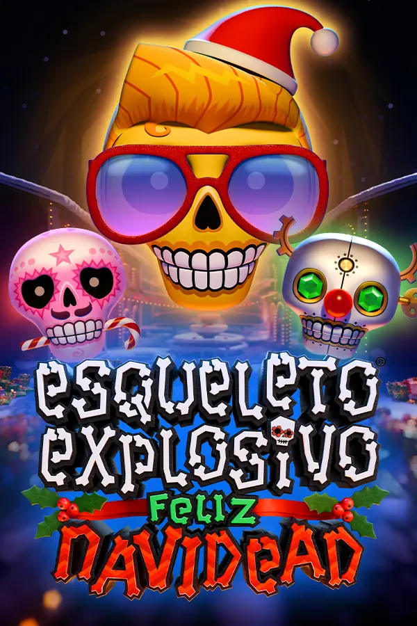 Esqueleto Explosivo Feliz Navidead
